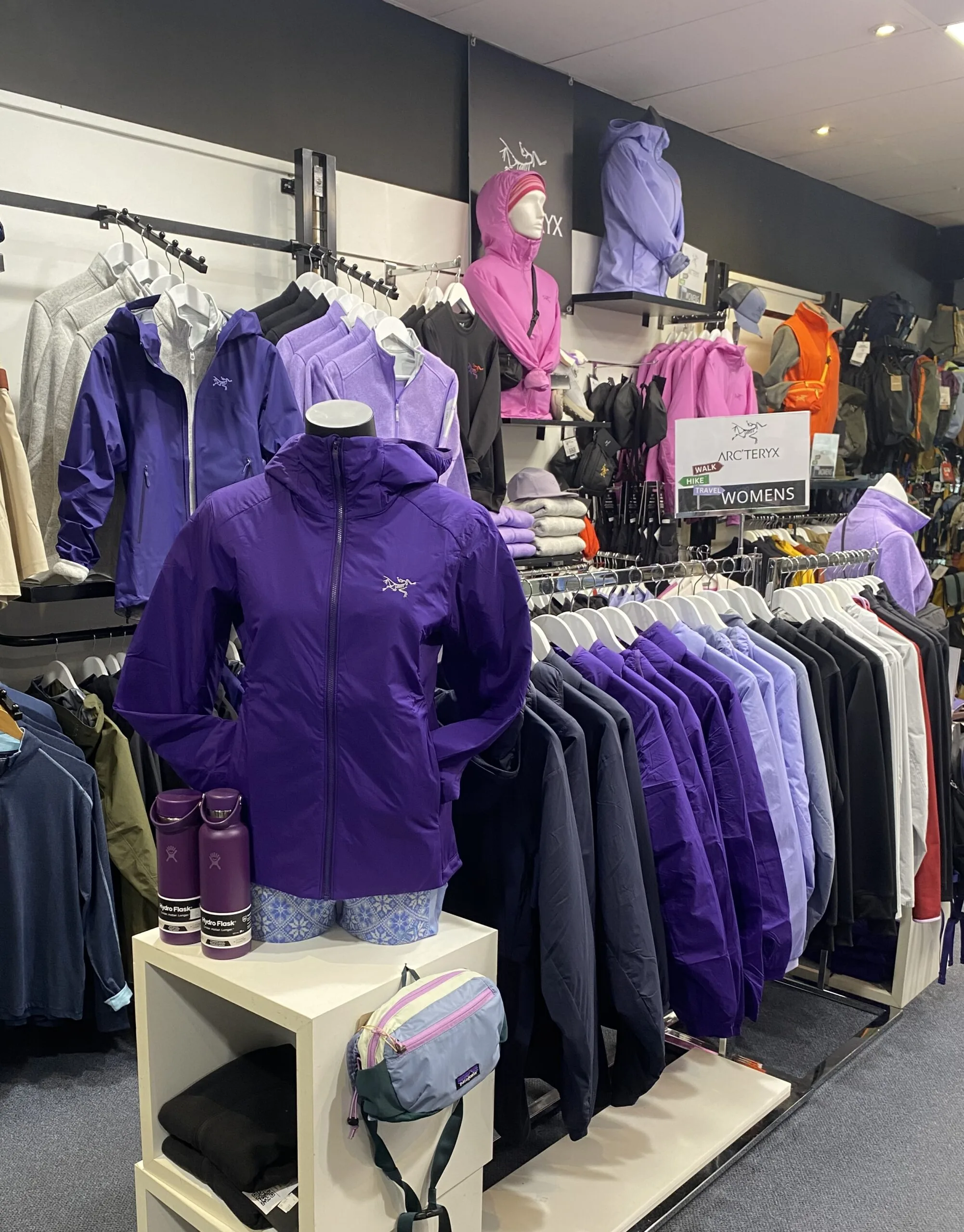 Technical outerwear selected inside Sports Conscious Brighton
